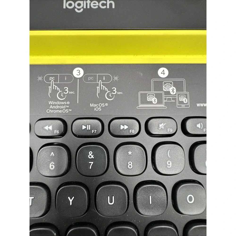 Logitech K480 Bluetooth Multi-Device Keyboard | Black | iOS | Windows